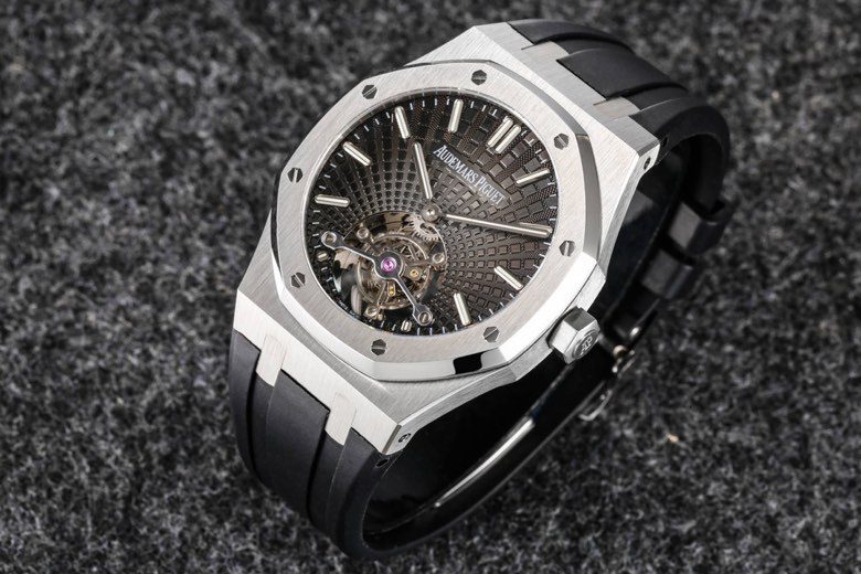 로얄오크 뚜르비옹 스틸 그레이다이얼 / R8 26522BC / 41mm / cal.2924 무브먼트로 업그레이드! 41mm*10.6mm