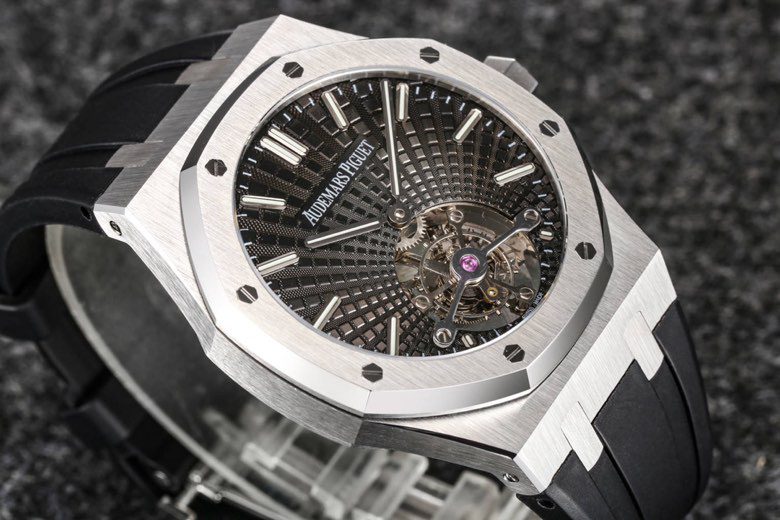 로얄오크 뚜르비옹 스틸 그레이다이얼 / R8 26522BC / 41mm / cal.2924 무브먼트로 업그레이드! 41mm*10.6mm