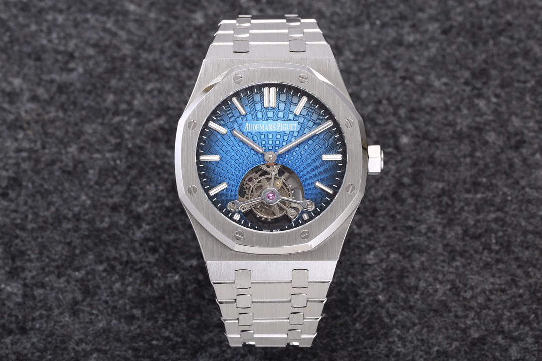 로얄오크 뚜르비옹 스틸 블루다이얼 / R8 26522TI / 41mm / cal.2924 무브먼트로 업그레이드! 41mm*10.6mm