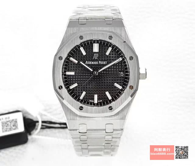 로얄오크 스틸 블랙다이얼 15500 / OM 15500ST / 41mm / cal.4302 무브먼트로 업그레이드! 41mm*10.04mm
