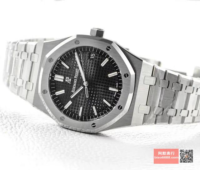 로얄오크 스틸 블랙다이얼 15500 / OM 15500ST / 41mm / cal.4302 무브먼트로 업그레이드! 41mm*10.04mm