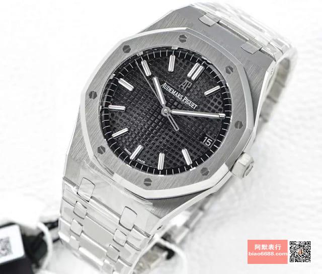 로얄오크 스틸 블랙다이얼 15500 / OM 15500ST / 41mm / cal.4302 무브먼트로 업그레이드! 41mm*10.04mm