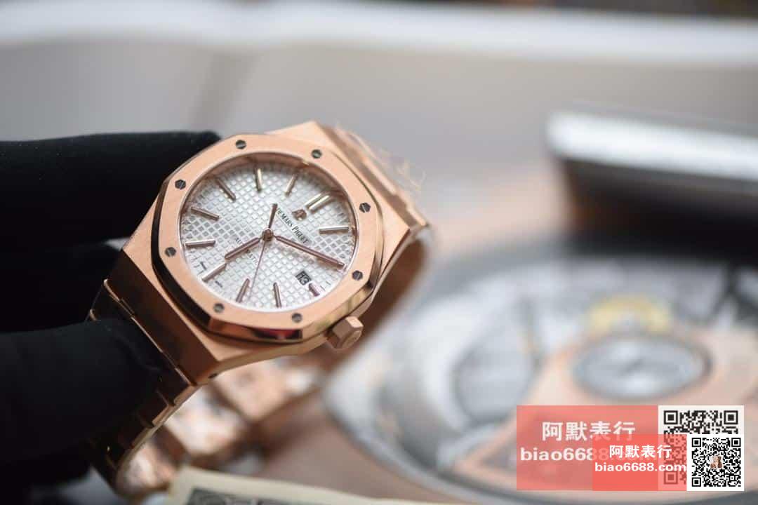 로얄오크 로즈골드 화이트다이얼 / JF 15400 / 41mm / cal.3120 무브먼트로 업그레이드!