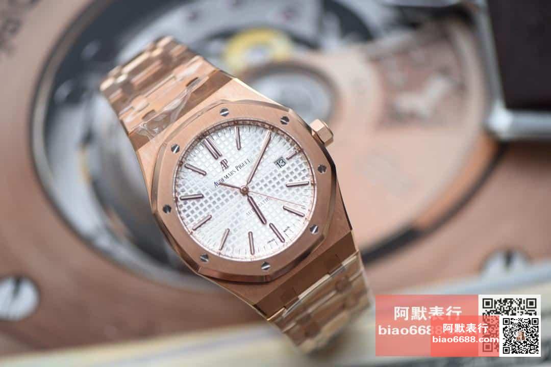 로얄오크 로즈골드 화이트다이얼 / JF 15400 / 41mm / cal.3120 무브먼트로 업그레이드!