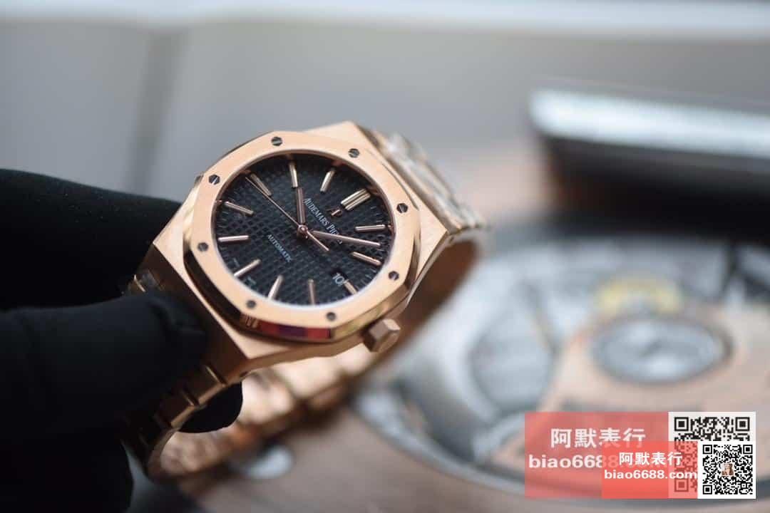 로얄오크 로즈골드 블랙다이얼 / JF 15400OR / 41mm / cal.3120 무브먼트로 업그레이드!