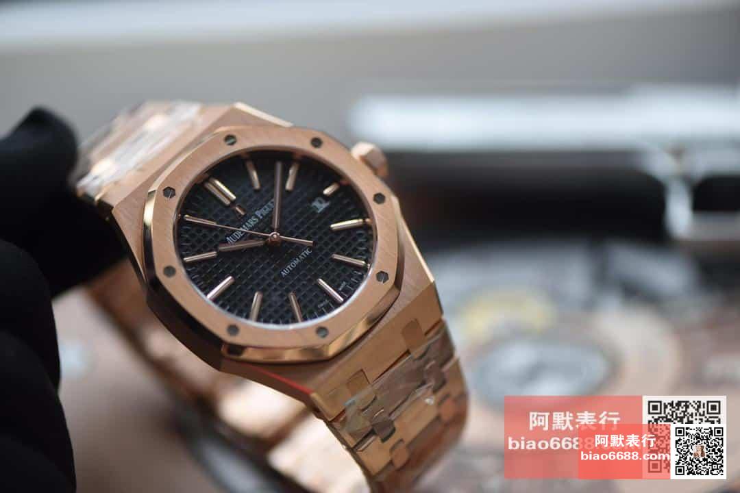로얄오크 로즈골드 블랙다이얼 / JF 15400OR / 41mm / cal.3120 무브먼트로 업그레이드!