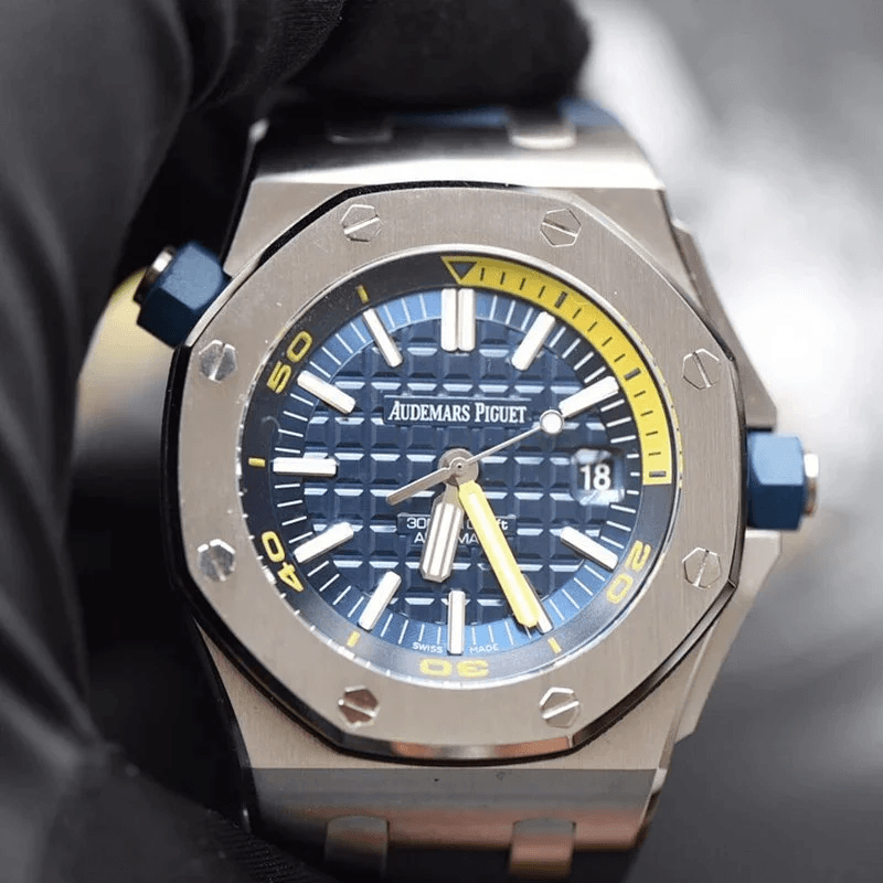 로얄오크 오프쇼어 다이버 블루다이얼 러버밴드 / JF 15710ST / 42mm / cal.3120 무브먼트로 업그레이드!