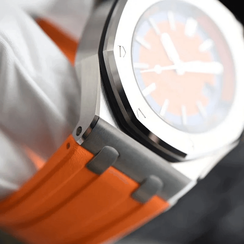 로얄오크 오프쇼어 다이버 오렌지 러버밴드 / JF 15710ST / 42mm / cal.3120 무브먼트로 업그레이드!