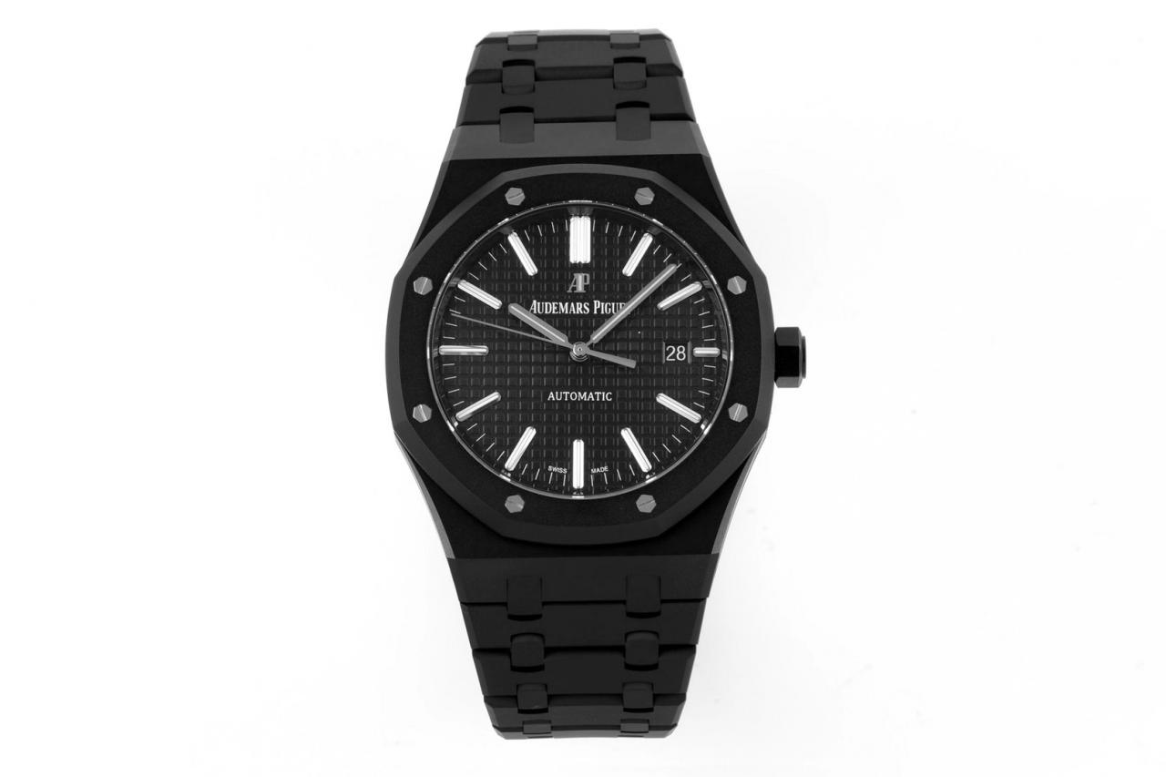 로얄오크 15400 검판 블랙 DLC / ZF 15400ST / 41mm / cal.3120 무브먼트로 업그레이드! 41mm*9.8mm