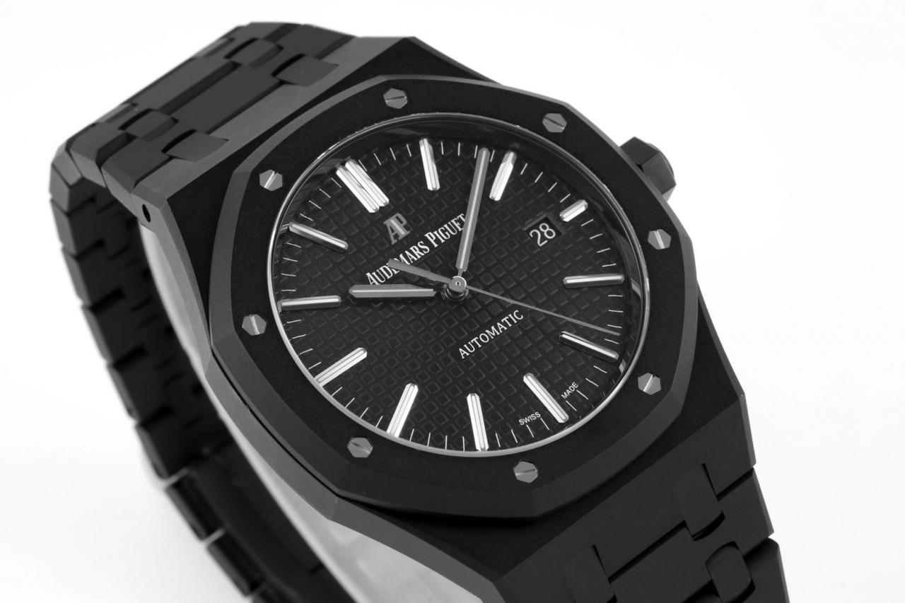 로얄오크 15400 검판 블랙 DLC / ZF 15400ST / 41mm / cal.3120 무브먼트로 업그레이드! 41mm*9.8mm