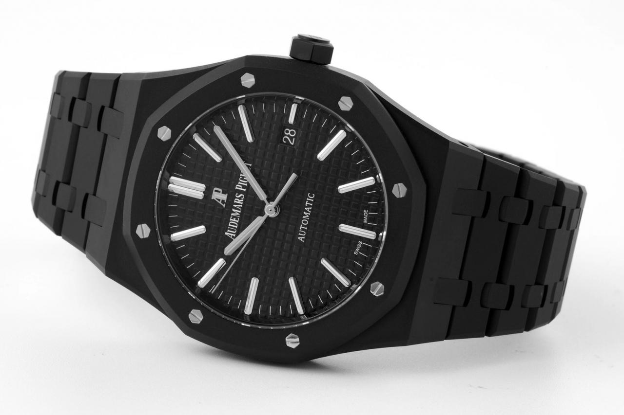 로얄오크 15400 검판 블랙 DLC / ZF 15400ST / 41mm / cal.3120 무브먼트로 업그레이드! 41mm*9.8mm