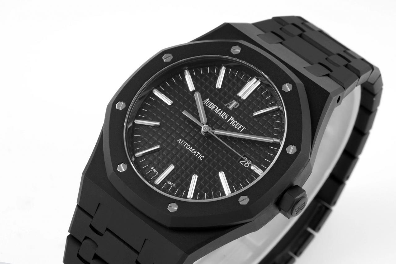 로얄오크 15400 검판 블랙 DLC / ZF 15400ST / 41mm / cal.3120 무브먼트로 업그레이드! 41mm*9.8mm