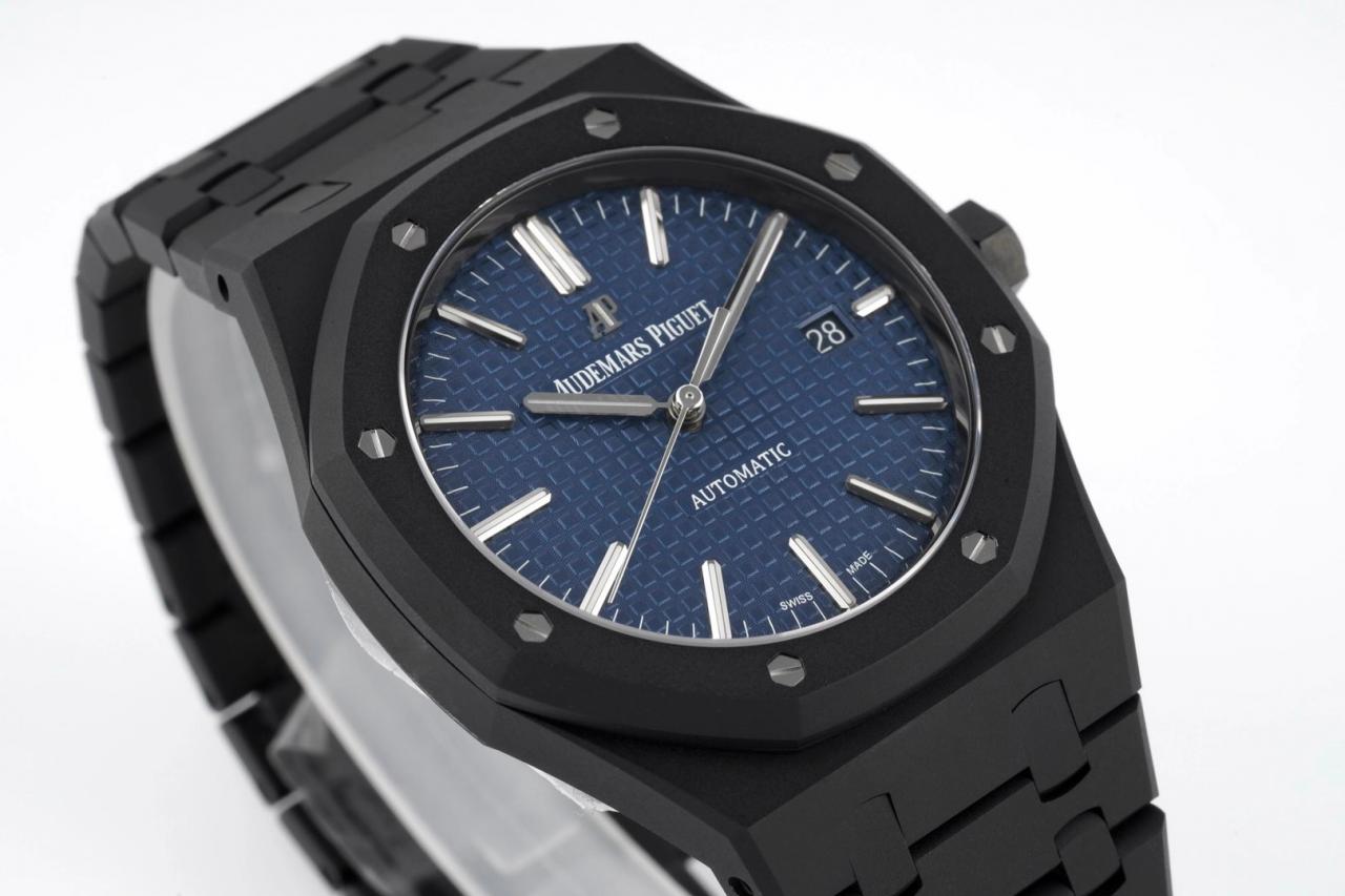 로얄오크 15400 청판 블랙 DLC / ZF 15400ST / 41mm / cal.3120 무브먼트로 업그레이드! 41mm*9.8mm