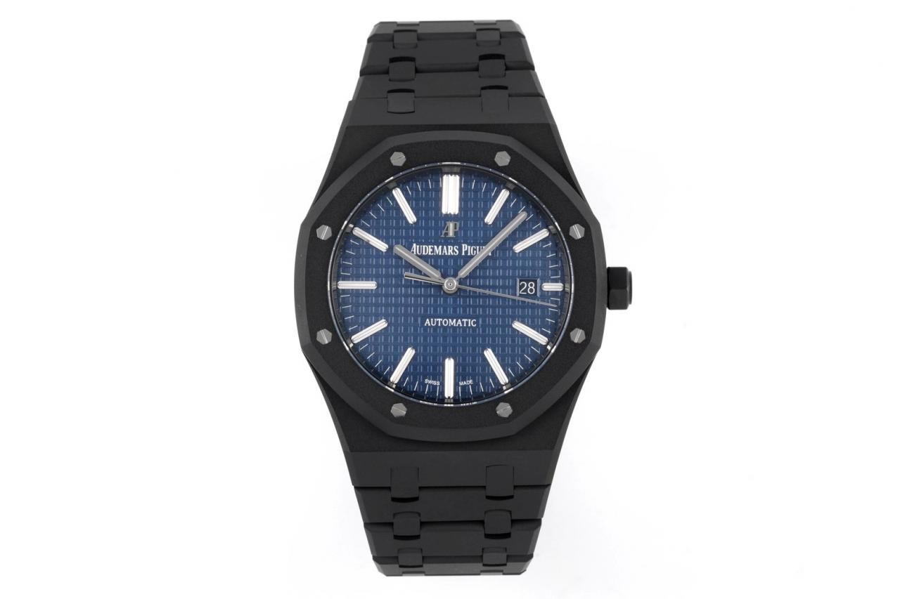 로얄오크 15400 청판 블랙 DLC / ZF 15400ST / 41mm / cal.3120 무브먼트로 업그레이드! 41mm*9.8mm