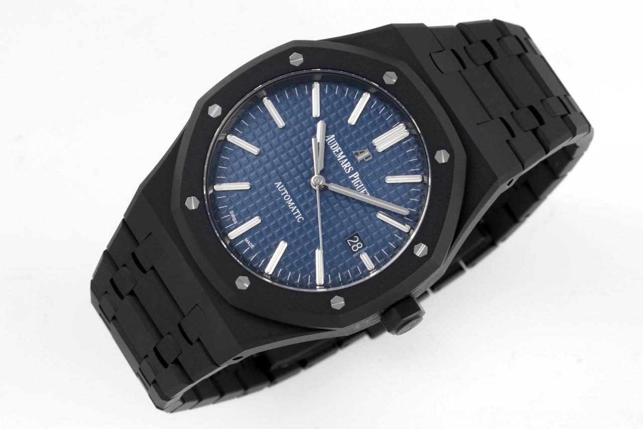 로얄오크 15400 청판 블랙 DLC / ZF 15400ST / 41mm / cal.3120 무브먼트로 업그레이드! 41mm*9.8mm