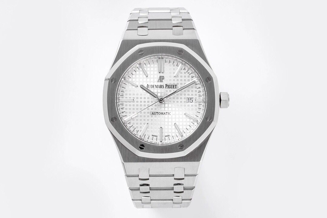 로얄오크 스틸 화이트 다이얼 / ZF 15400ST / 41mm / cal.3120 무브먼트로 업그레이드! 41mm*9.8mm