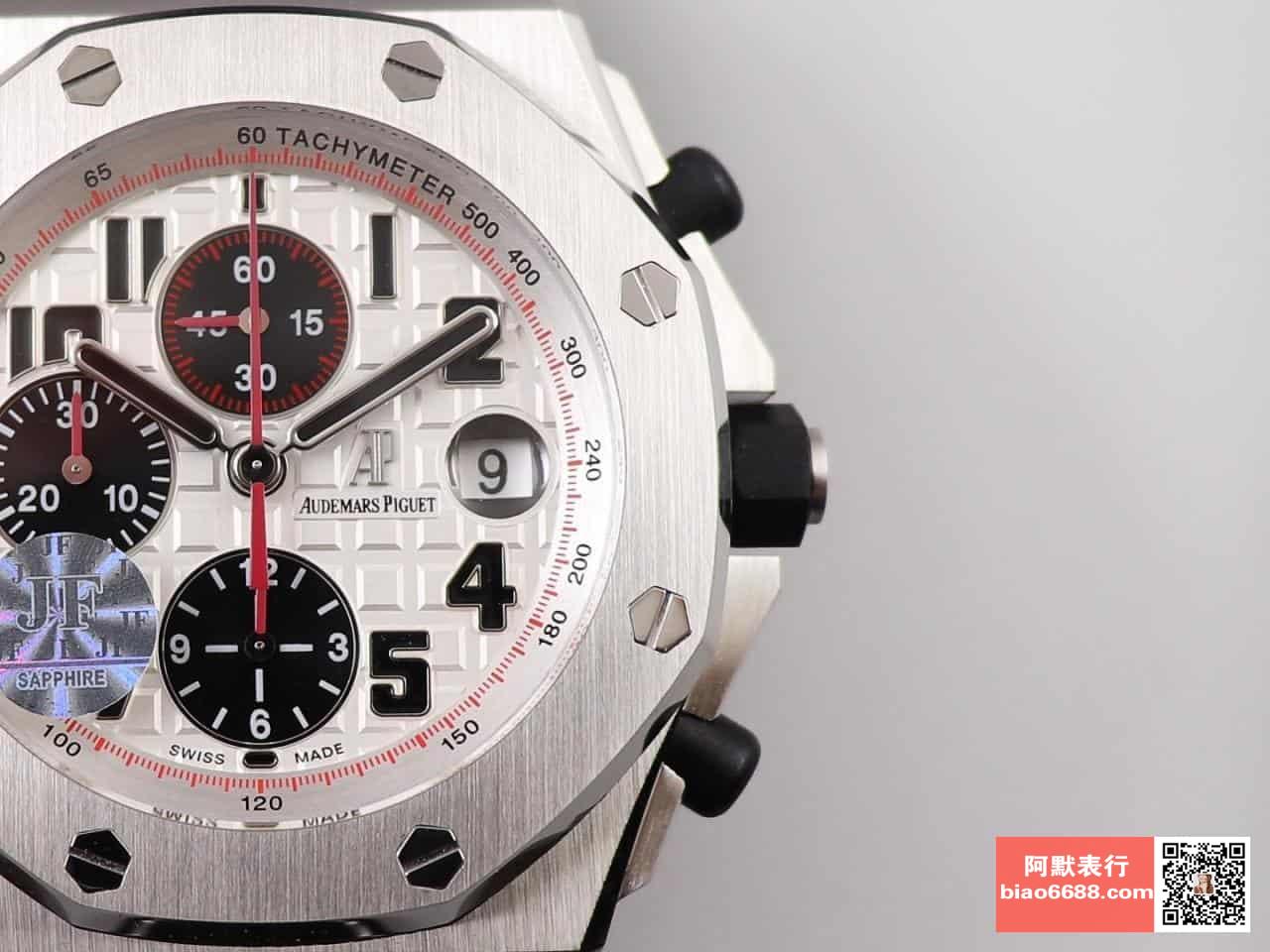 로얄오크 오프쇼어 스틸 화이트/블랙 다이얼 / JF 26170ST / 42mm / cal.3126 무브먼트로 업그레이드! 42mm