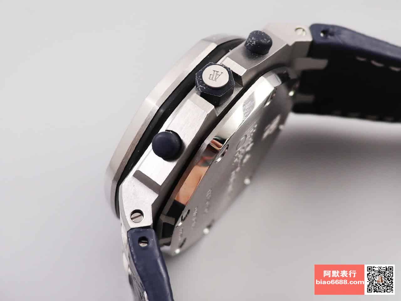 로얄오크 오프쇼어 화이트/블루 다이얼 레더스트랩 / JF 26170ST / 42mm / cal.3126 무브먼트로 업그레이드! 42mm