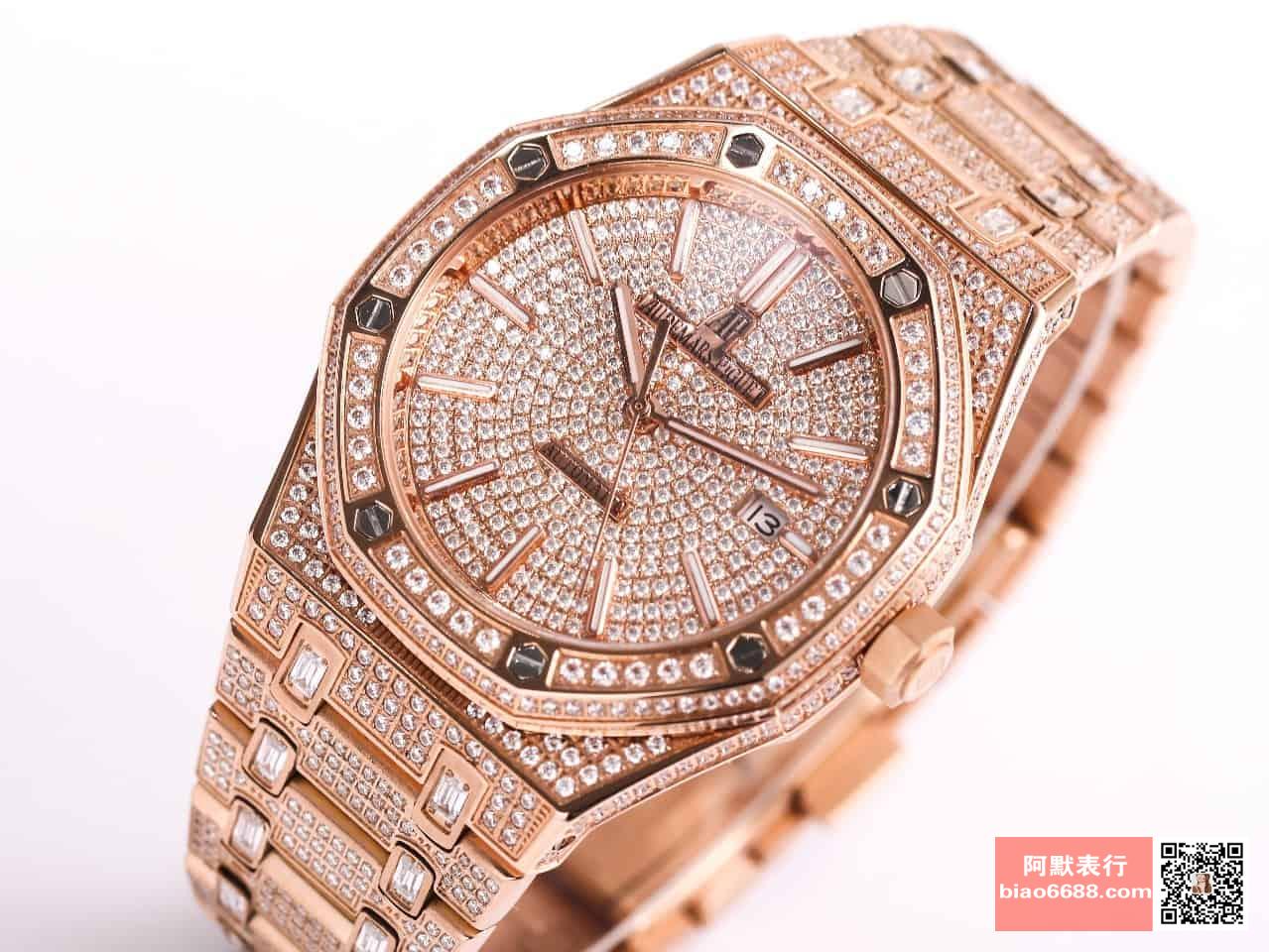 로얄오크 TRF RG 로즈골드 풀다이아 / TZ 15452OR / 41mm / cal.9015 무브먼트로 업그레이드! 41mm*10mm