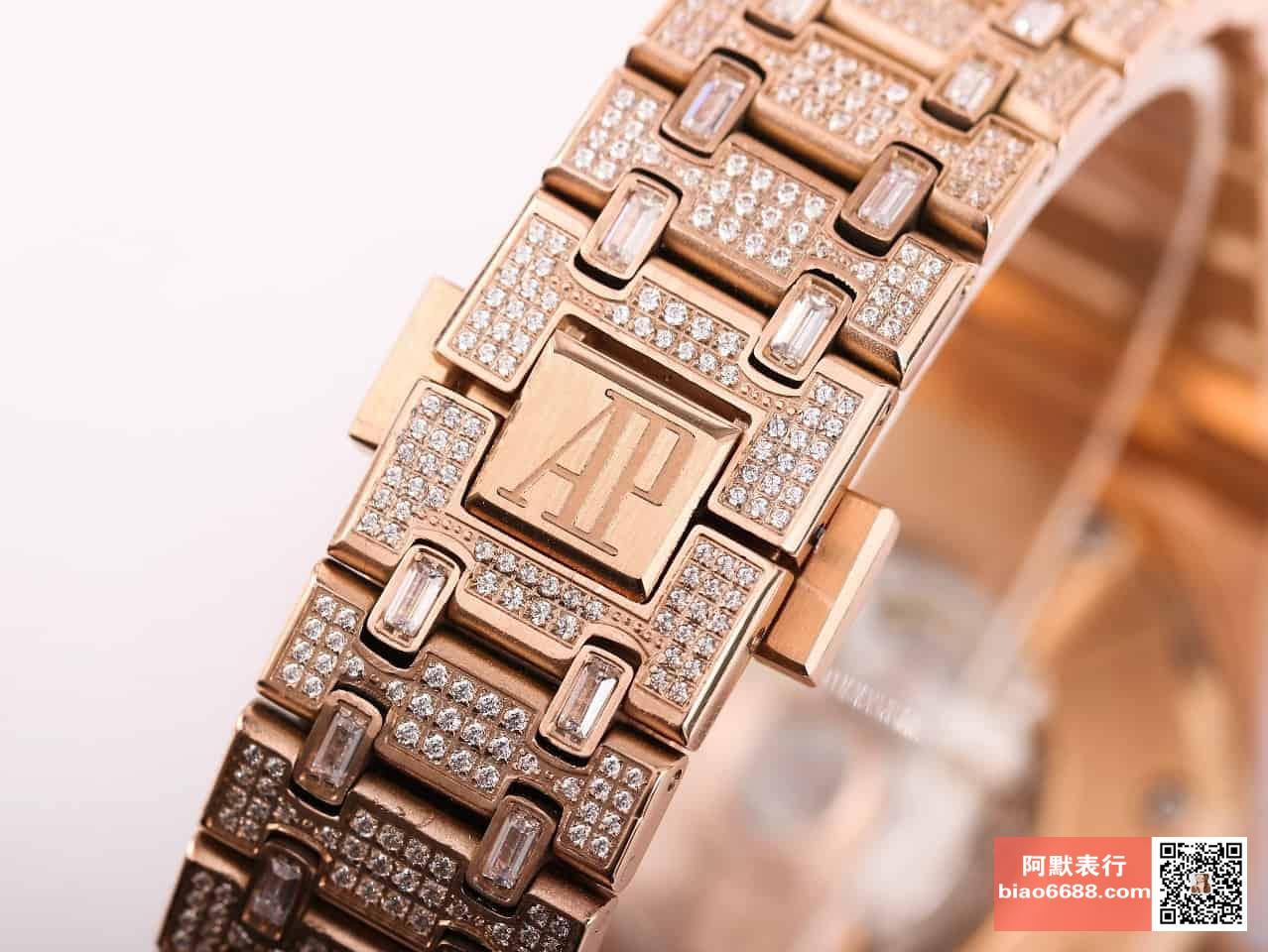 로얄오크 TRF RG 로즈골드 풀다이아 / TZ 15452OR / 41mm / cal.9015 무브먼트로 업그레이드! 41mm*10mm