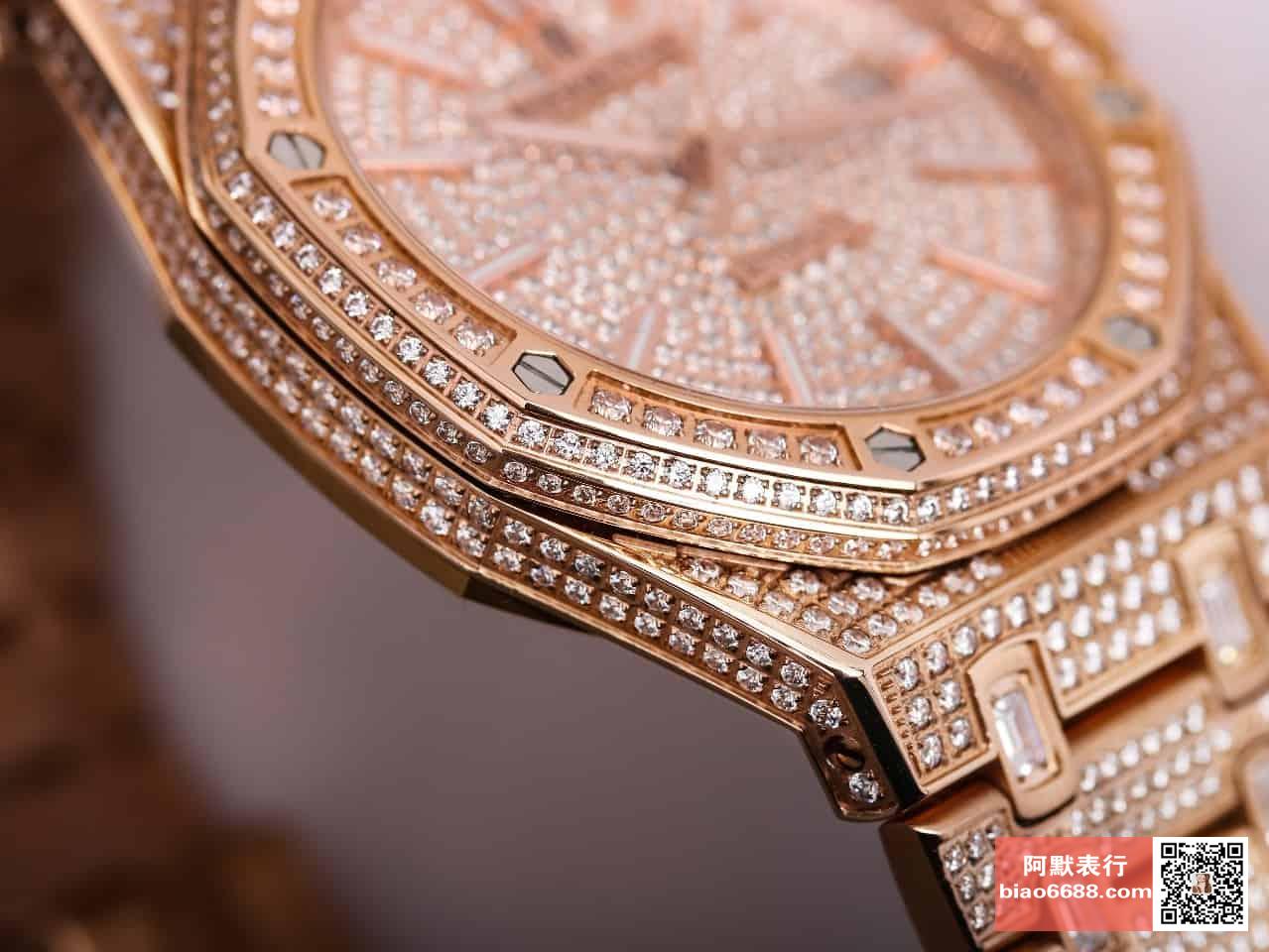 로얄오크 TRF RG 로즈골드 풀다이아 / TZ 15452OR / 41mm / cal.9015 무브먼트로 업그레이드! 41mm*10mm