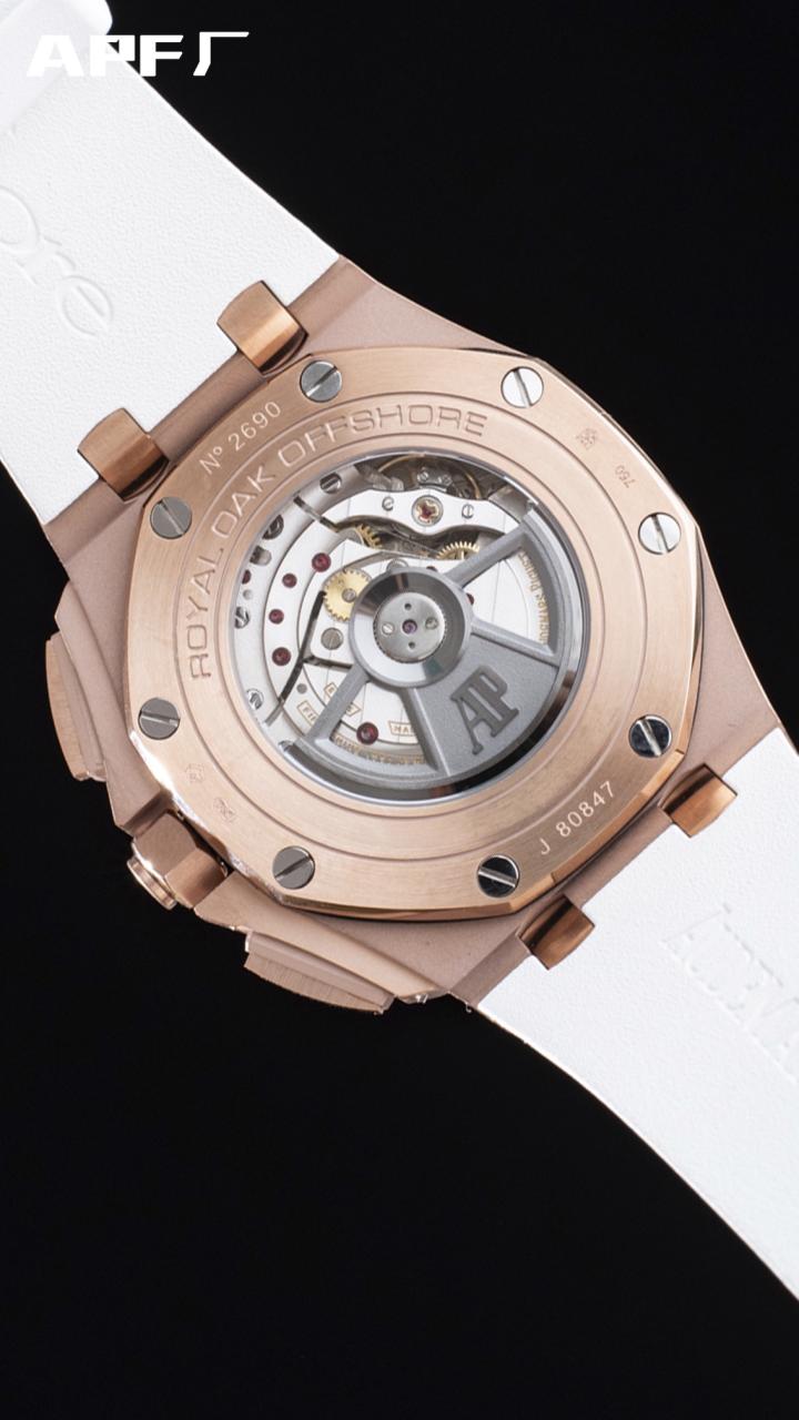 로얄오크 오프쇼어 로즈골드 화이트다이얼 / APF 26408OR / 42mm / cal.3126 무브먼트로 업그레이드!