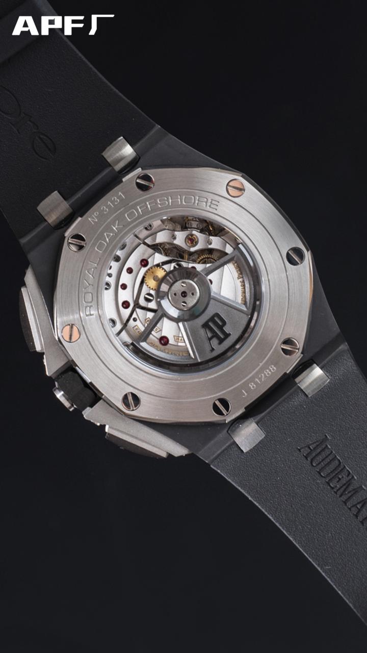로얄오크 오프쇼어 블랙/골드 다이얼 러버밴드 / APF 26405CE / 44mm / cal.3126 무브먼트로 업그레이드!