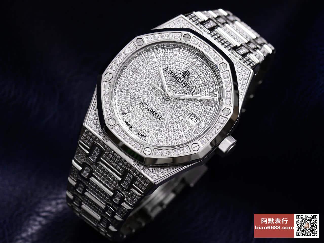 로얄오크 스틸 풀다이아 / 15452BC / 41mm / cal.9015 무브먼트로 업그레이드! 41mm*10mm
