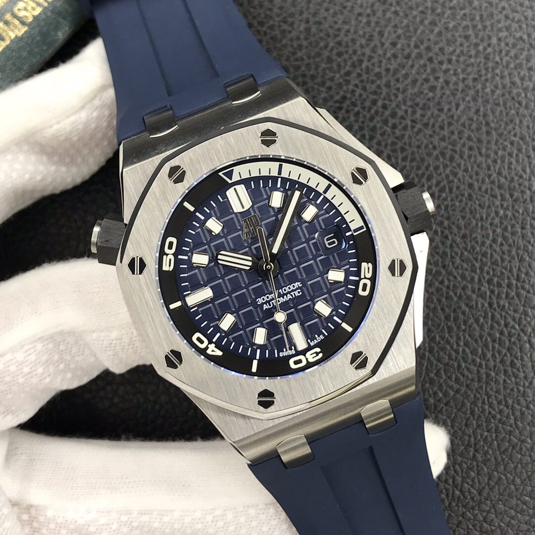 로얄오크 오프쇼어 스틸 블루 / BF 15720ST / 42mm / cal.4308 무브먼트로 업그레이드! 42mm*14.2mm