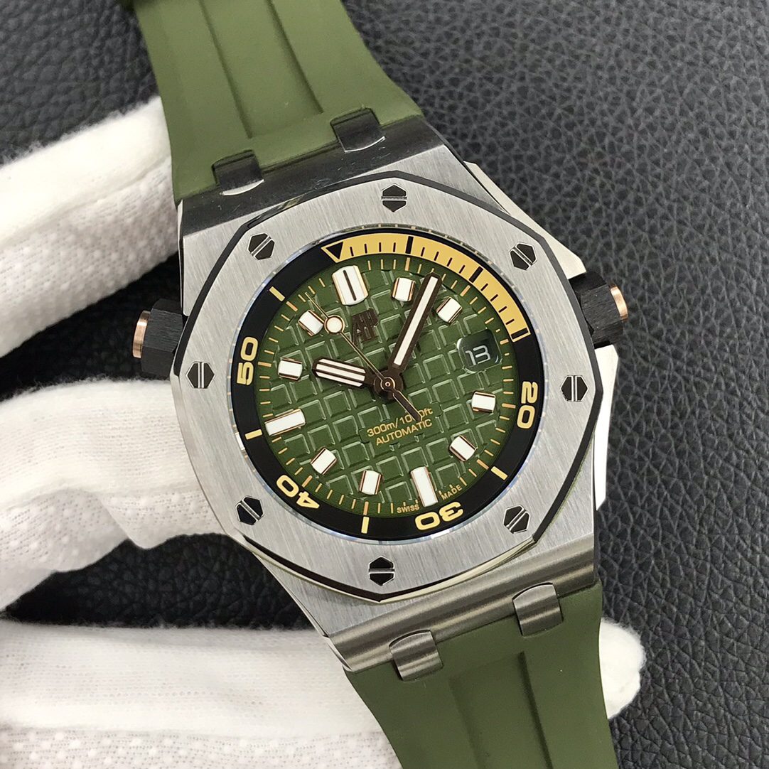 로얄오크 오프쇼어 스틸 카키그린 / BF 15720ST / 42mm / cal.4308 무브먼트로 업그레이드! 42mm*14.2mm