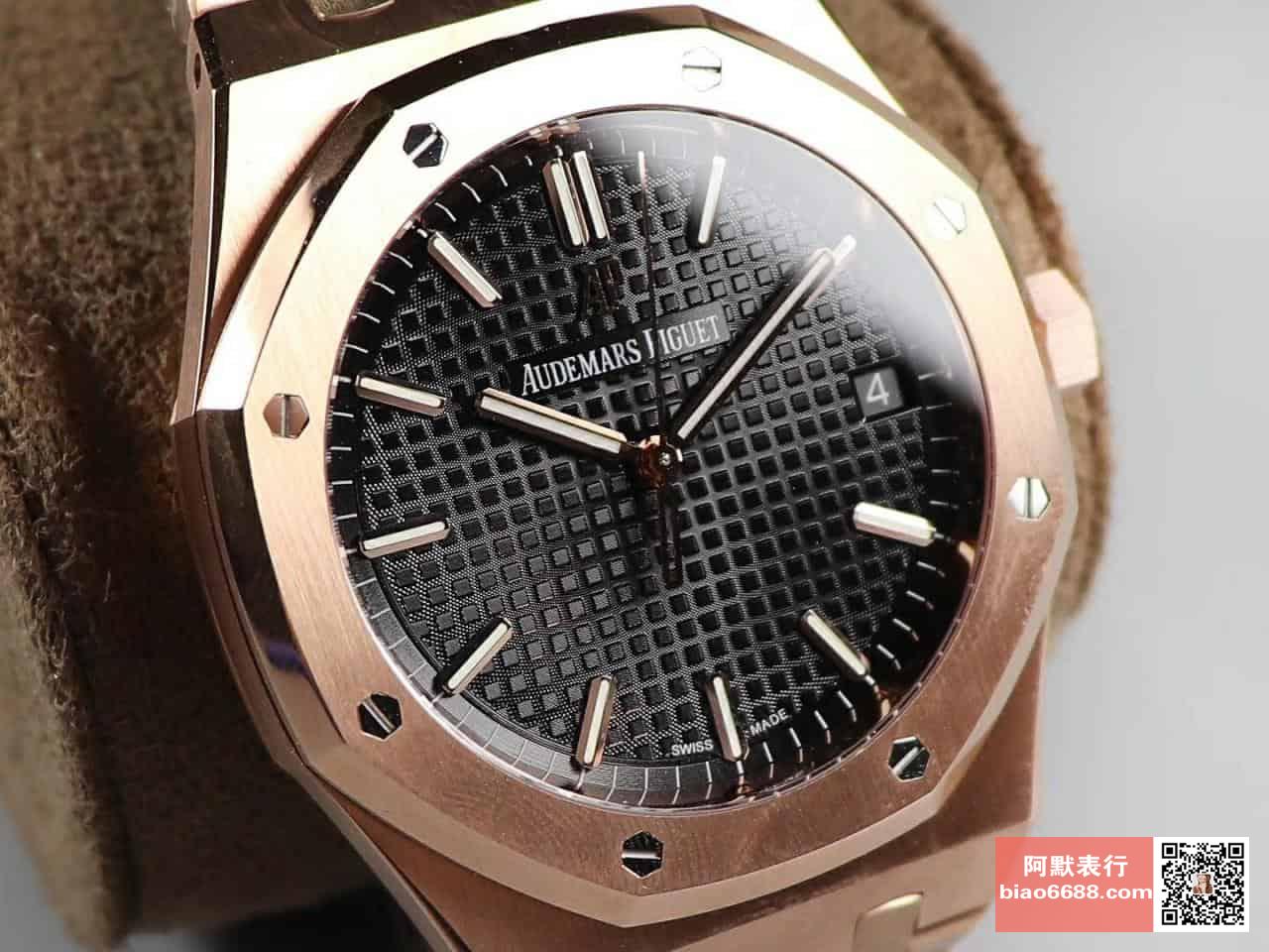 로얄오크 로즈골드 블랙다이얼 / OM 15500OR / 41mm / cal.4302 무브먼트로 업그레이드! 41mm*10.04mm