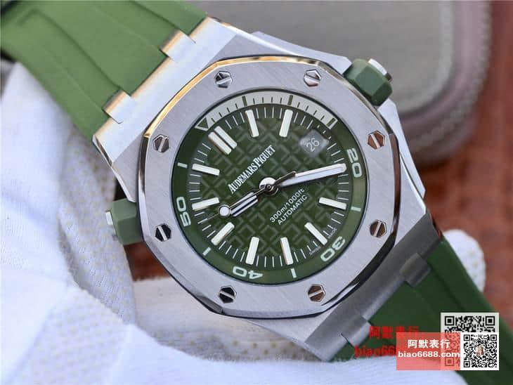 로얄오크 오프쇼어 다이버 그린 슈퍼클론 / 15710ST / 42mm / cal.3120 무브먼트로 업그레이드!