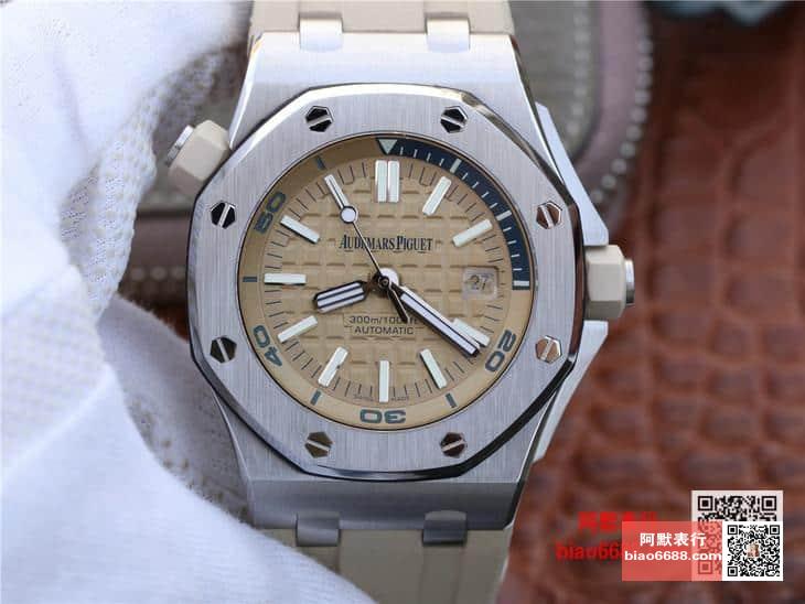 로얄오크 오프쇼어 다이버 베이지 슈퍼클론 / 15710ST / 42mm / cal.3120 무브먼트로 업그레이드!