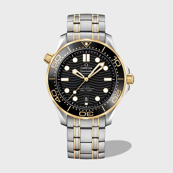 씨마스터 시리즈 검판 옐골 콤비 / OR 210.20.42.20.03.002 / 42mm / 8800 무브, 사이즈 42mm