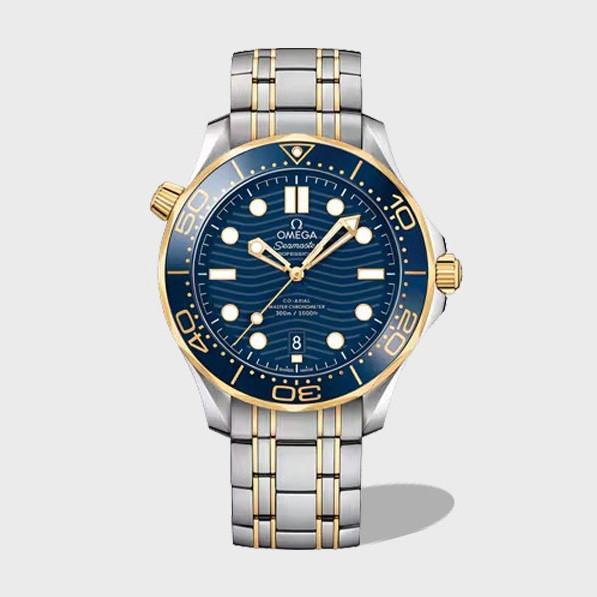 씨마스터 시리즈 청판 옐골 콤비 / OR 210.20.42.20.03.001 / 42mm / 8800 무브, 사이즈 42mm