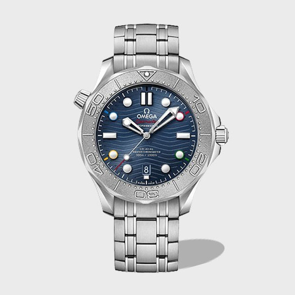 씨마스터 300M 다이버 블루 다이얼 / OR 522.30.42.20.03.001 / 42mm / 맞춤형 8800 자동 기계식 통합 무브먼트