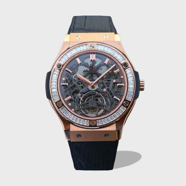 클래식 퓨전 투르비옹 로즈골드 다이아베젤 / TF 505.OX.0180.LR.0904 / 42mm x 11mm