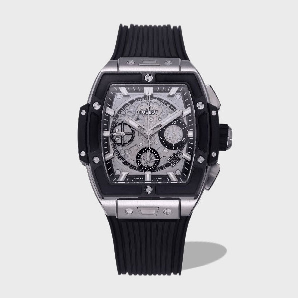스피릿 오브 빅뱅 블랙 티타늄 러버 스트랩 / BBF 641.NM.0173.LR / 42mm / HUB 4700무브먼트, 최고등급 티타늄 사용
