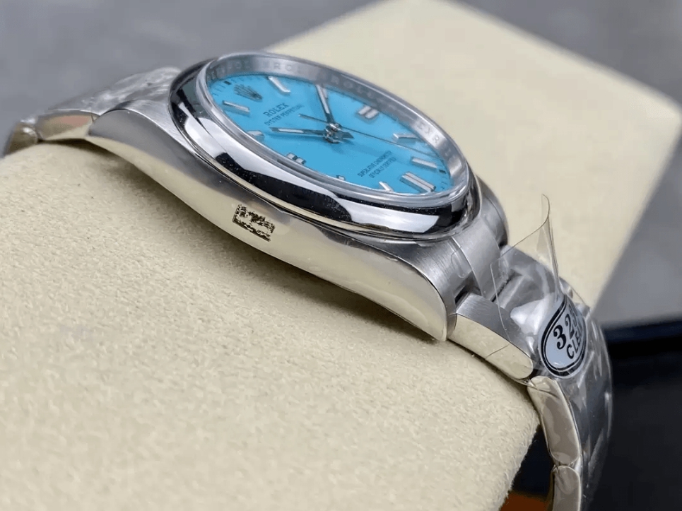 오이스터 퍼페츄얼 티파니 블루 다이얼 바인덱스 SS 브레이슬릿 / CLEAN 126000 / 36mm / 아시아 슈퍼 클론 신규 커스텀 3230 자동 무브먼트, 28800bph