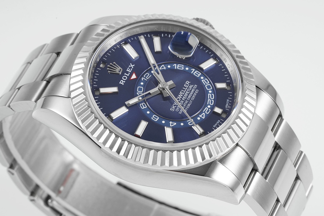 스카이드웰러 청판 다이얼 SS 오이스터 브레이슬릿 / ZF 326934 / 42mm / 28800vph의 Asian 2824 자동 무브먼트