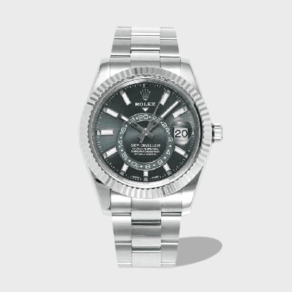 스카이드웰러 그린 다이얼 SS 오이스터 브레이슬릿 / ZF 326934 / 42mm / 28800vph의 Asian 2824 자동 무브먼트