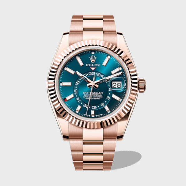 스카이드웰러 청판 다이얼 오이스터 로즈골드 금통 / TW 336935 / 42mm / 9001무브, 두께 14.3mm