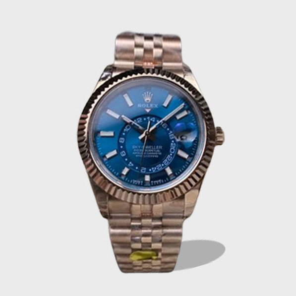 스카이드웰러 청판 다이얼 로즈골드 금통 쥬빌레 / NOOB 336935 / 42mm / 21600vph의 Asian 23J 자동 무브먼트 , Gen 무브먼트와 유사