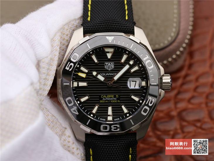 아쿠아레이서 세라믹 베젤 다이빙 워치 43mm/ V6 WAY201A.FT6142/ cal.2824-2 자동 무브먼트 /300m 아쿠아레이서