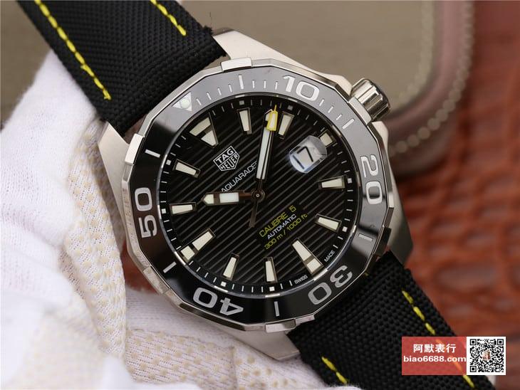 아쿠아레이서 세라믹 베젤 다이빙 워치 43mm/ V6 WAY201A.FT6142/ cal.2824-2 자동 무브먼트 /300m 아쿠아레이서