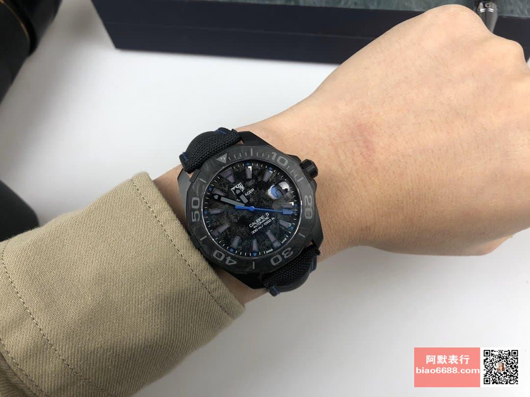 아쿠아레이서 칼리버5 카본 750개 한정판 블랙 나일론 스트랩 41mm/ TB WBD218C.FC6447/ cal.2824 오토매틱 무브먼트/ 28,800vph/ 테크놀로지 베이스 팩토리