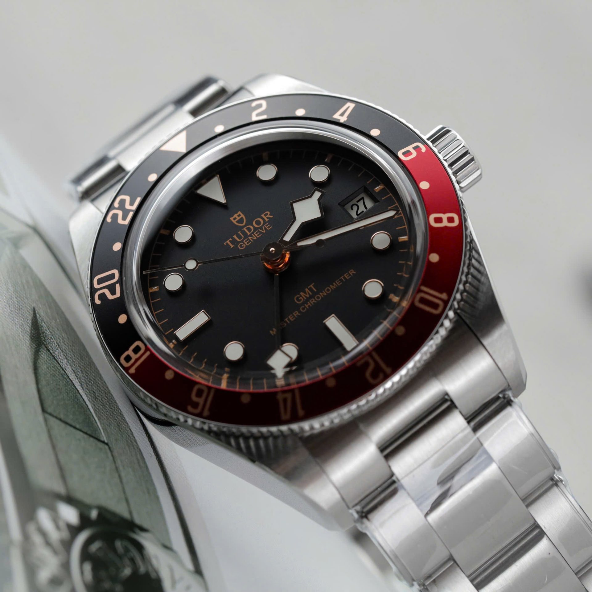 블랙 베이 58 GMT 스틸 블랙 버건디 / ZF M7939G1A0NRU-0001 / 39mm / 자동 - 슈퍼 클론(스위스 무브먼트)