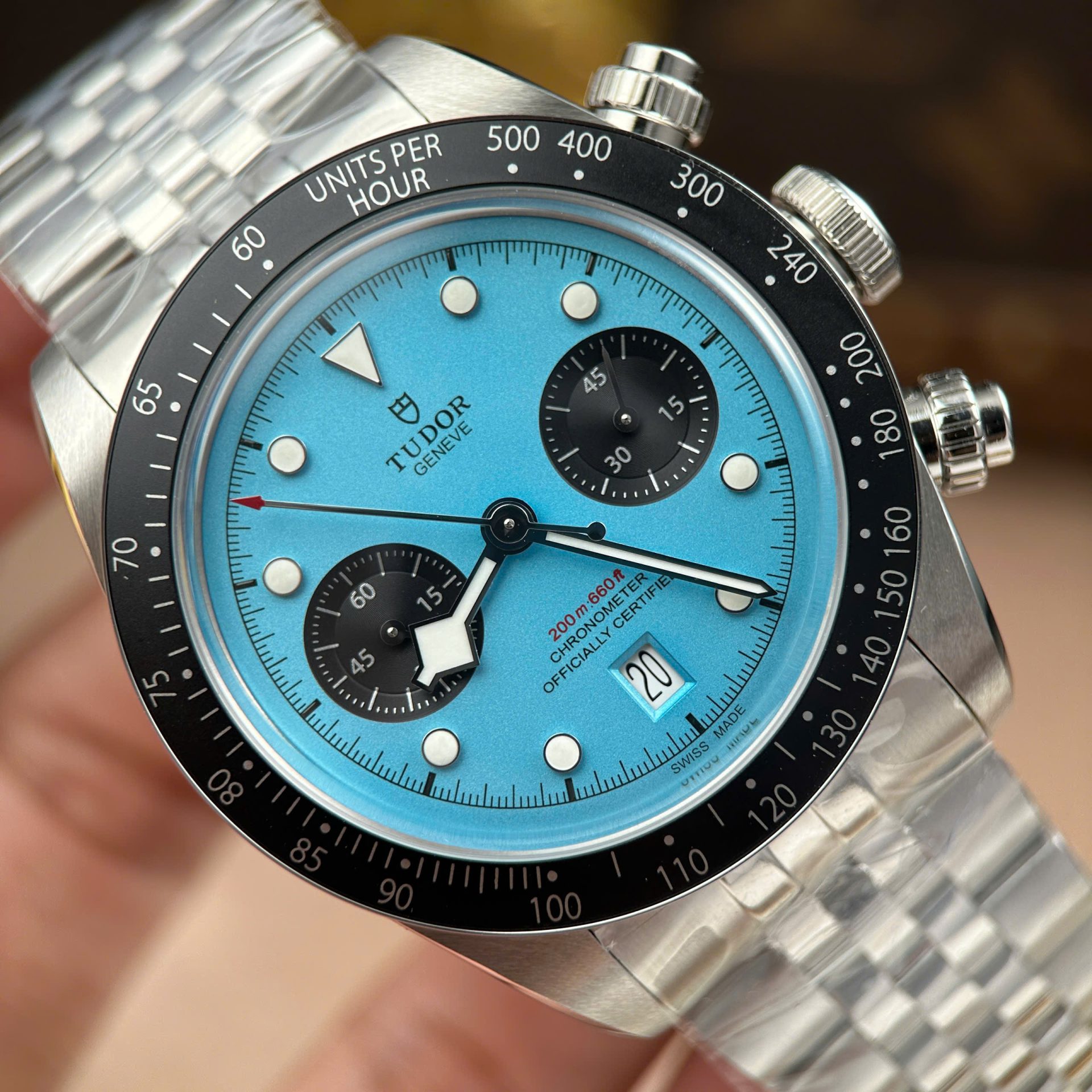 블랙 베이 크로노그래프 티파니 다이얼 / ZF 79360N / 41mm / 자동 - ETA 7750(스위스 무브먼트)