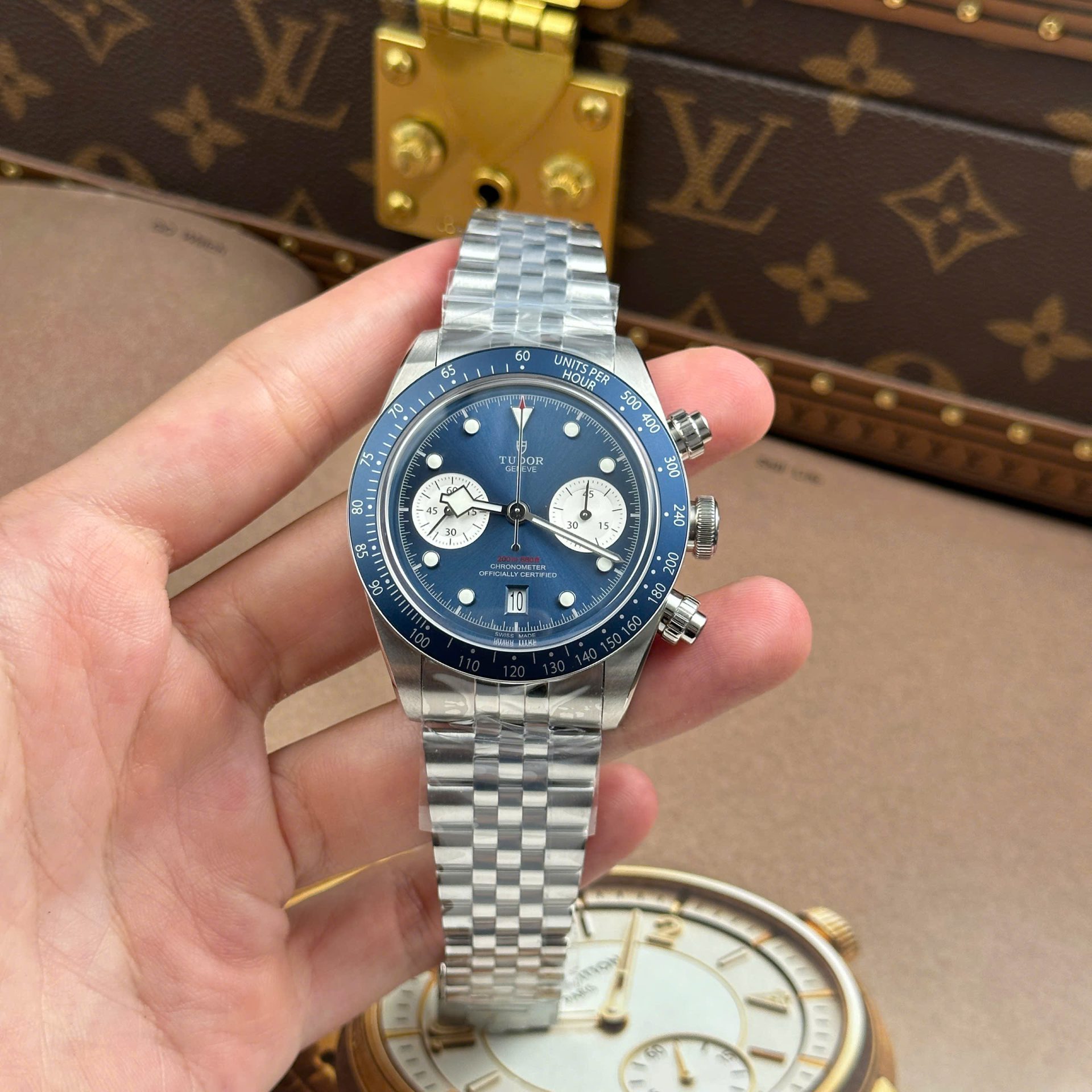 블랙 베이 크로노그래프 블루 다이얼 / ZF M79360B/ 41mm / 자동 - ETA 7750(스위스 무브먼트) 복제