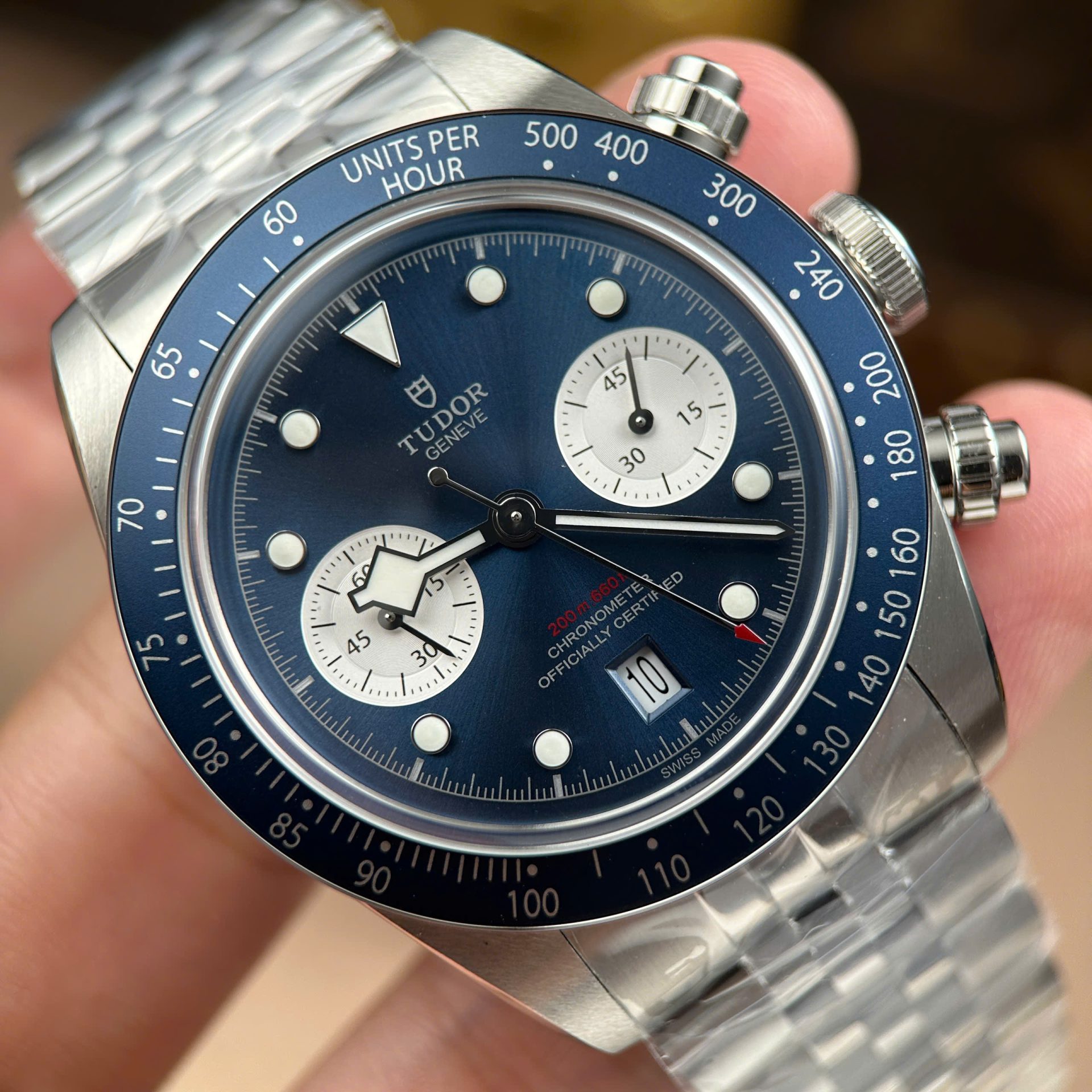 블랙 베이 크로노그래프 블루 다이얼 / ZF M79360B/ 41mm / 자동 - ETA 7750(스위스 무브먼트) 복제